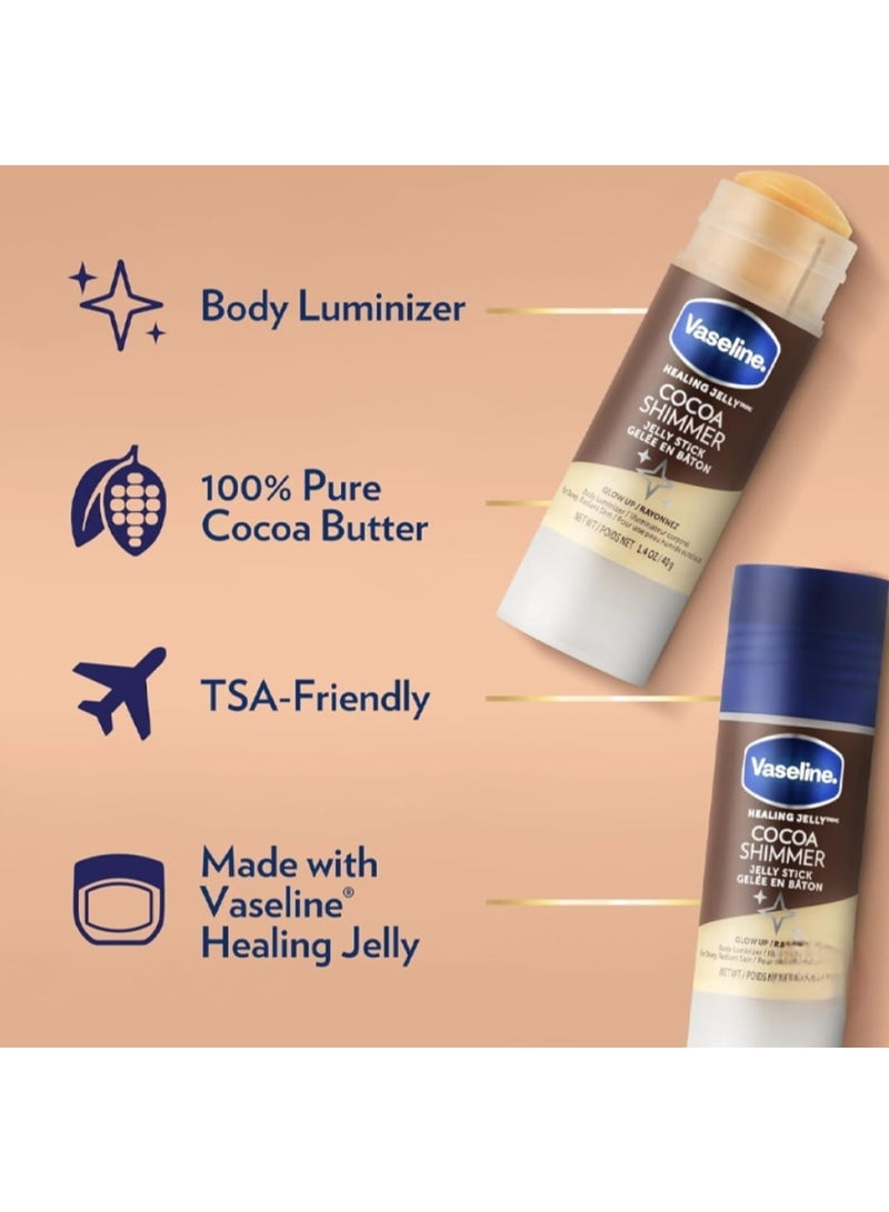 Vaseline Moisturizing Cocoa Jelly Stick 40g - Image 3